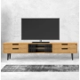 Szafka RTV-85 Drewno Lite Dąb Loft Lakier Rozmiary od 100 cm do 200 cm PREMIUM